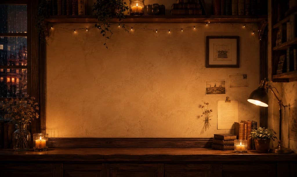 Cozy Vintage Corkboard Wall